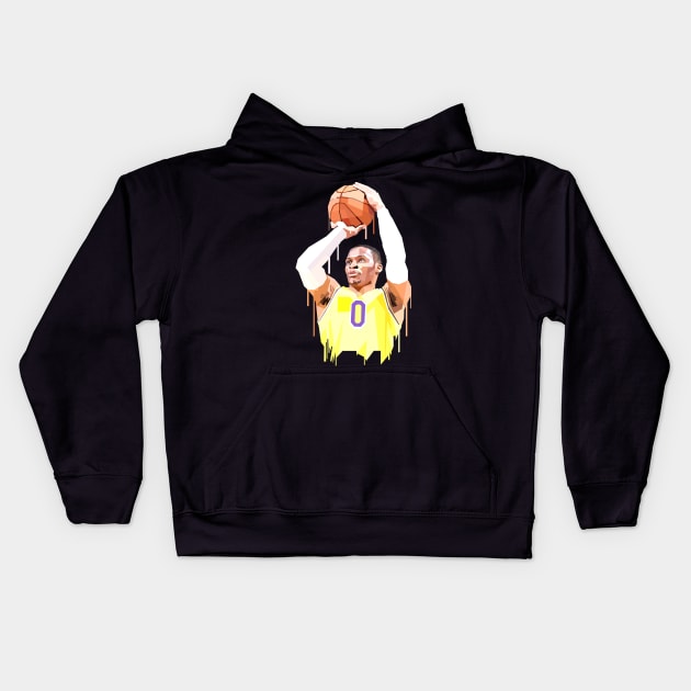 RUSSELL WESTBROOK Kids Hoodie by Vector Baturaja